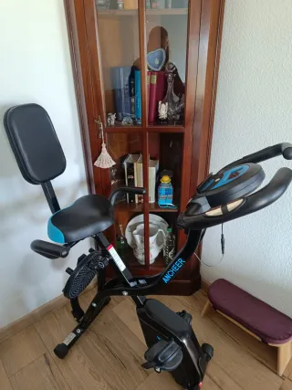 Bicicleta Estática Ancheer Azul/Negra