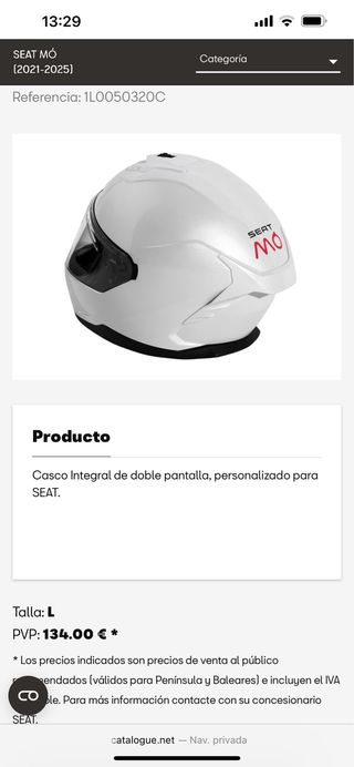 Casco Integral Hebo Blanco Talla XL