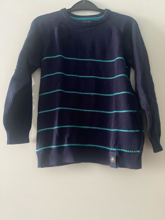 Jersey niño azul rayas