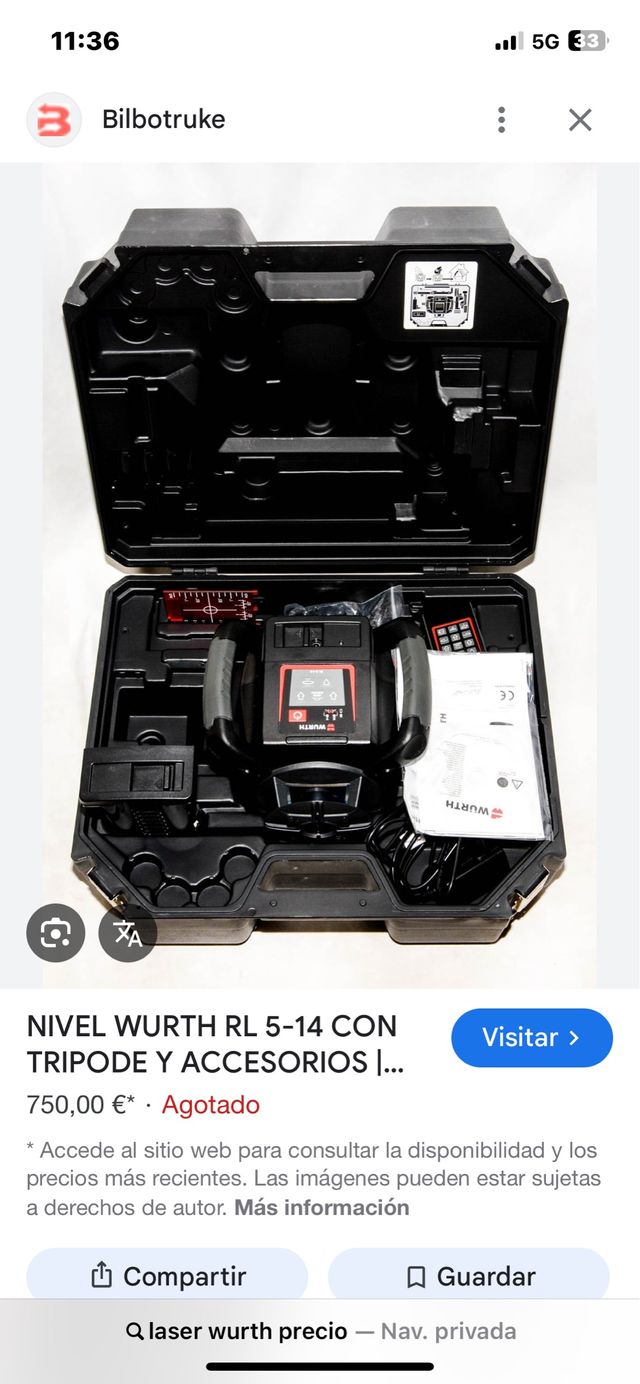 LIVELLO R-14 CON TREPPIEDE E ACCESSORI