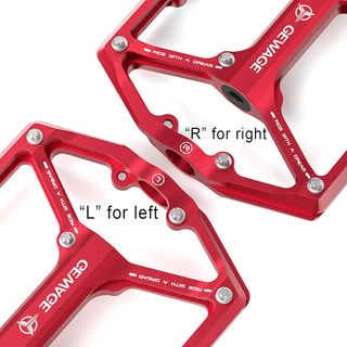 Pedales GEWAGE CNC Aluminio Rojo