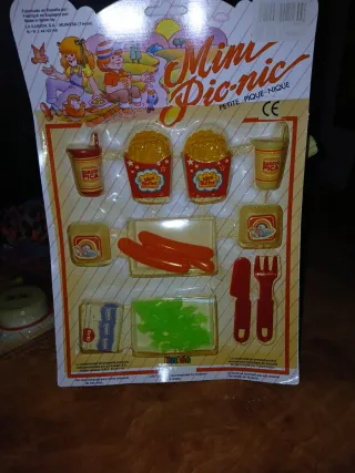 Blister Comiditas Mini Picnic Años 80