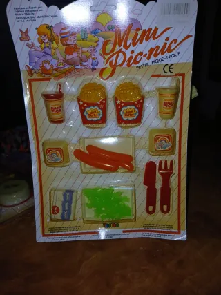 Blister Comiditas Mini Picnic Años 80