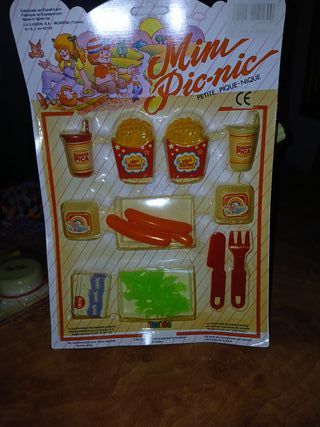 Blister Comiditas Mini Picnic Años 80
