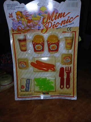 Blister Comiditas Mini Picnic Años 80