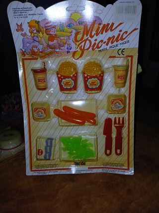 Blister Comiditas Mini Picnic Años 80