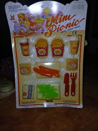 Blister Comiditas Mini Picnic Años 80