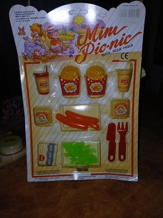 Blister Comiditas Mini Picnic Años 80