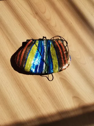 Bolso de lentejuelas multicolor