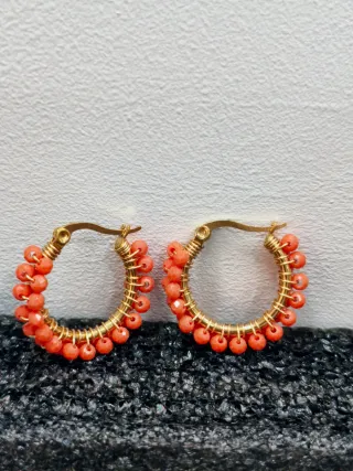 Pendientes Aros Acero Inoxidable Dorados
