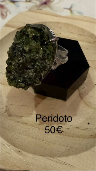 Anillos Plata 925 minerales naturales bruto 