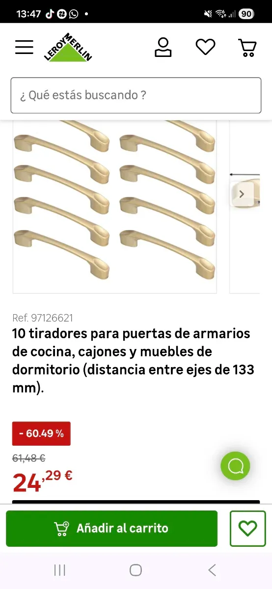 19 Tiradores para puertas y muebles