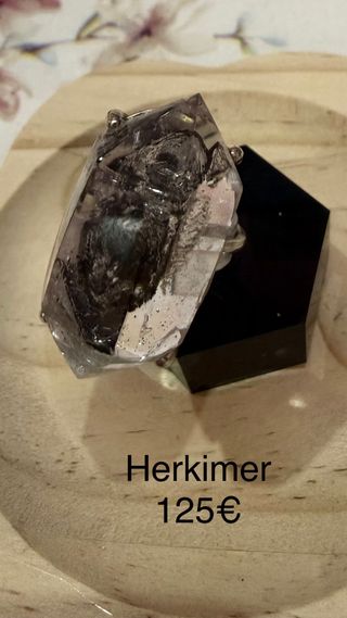 Anillo Herkimer Plata 925 Ajustable