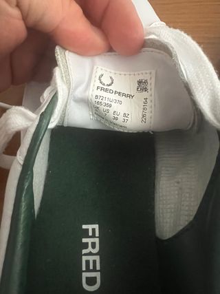 Zapatillas Fred Perry Blancas y Verdes