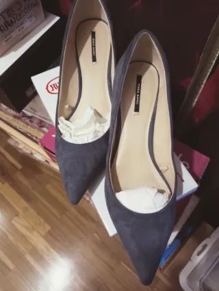 Zapatos Zara Basic azules