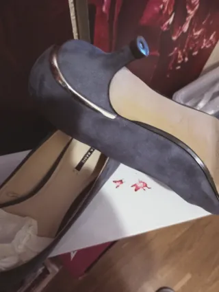Zapatos Zara Basic azules