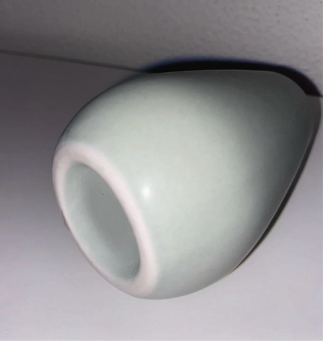 Mini jarra decorativa com pássaro