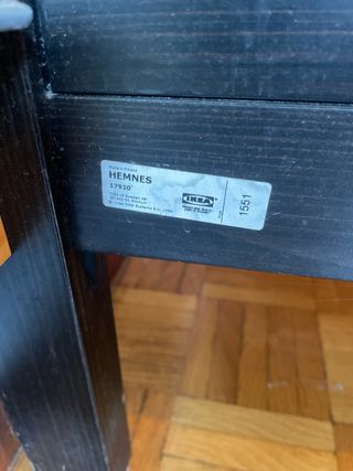 Estructura cama (marco) y 2 mesitas noche de Ikea