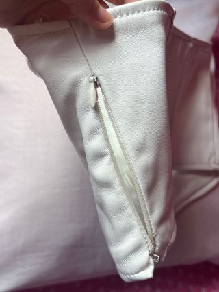 Corset Blanco Cuero XS