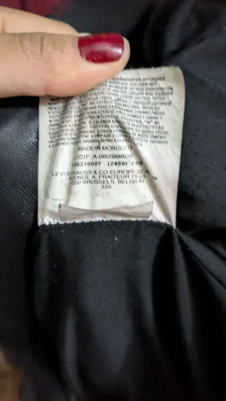 Chaqueta Levi's Vintage Mujer Talla L Negra
