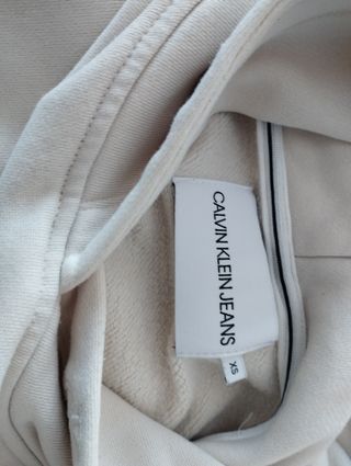 Felpa Calvin Klein con cappuccio beige
