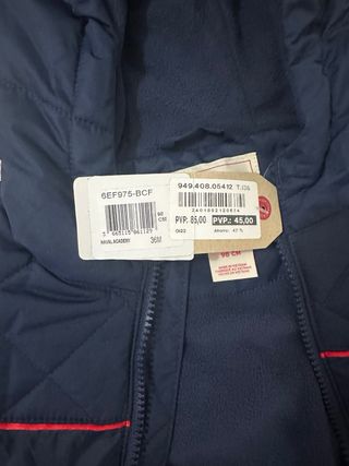Chaqueta Levi's niño 3 años azul