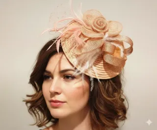 Tocado mujer plumas nuevo