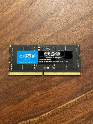 Crucial 16GB DDR5 5600MHz SODIMM