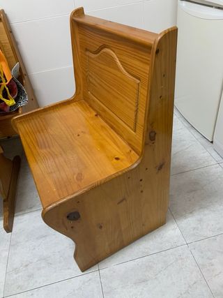 Mesa de cocina madera y sillas