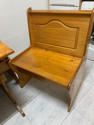 Mesa de cocina madera y sillas