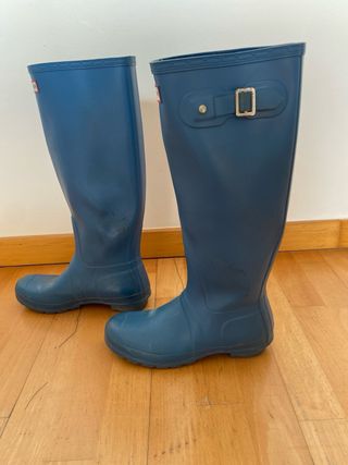 Botas Hunter Azules + Calcetines