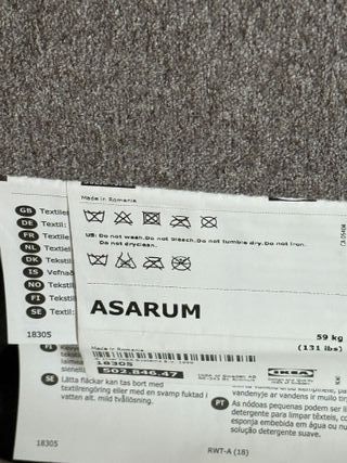 Divano Asarum, divano letto, Ikea, grigio scuro 