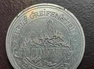 Medaglia Burg Greifenstein Bad Blankenburg Gera DD
