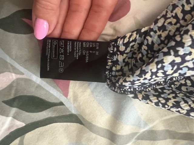 Vestido H&M Talla M Estampado