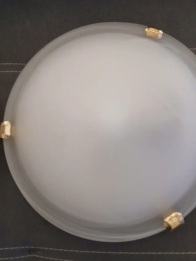 2 plafones de cristal decorativos