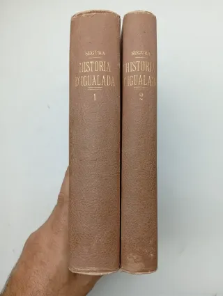 Libro antiguo Historia d'Igualada  1907