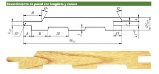 Revestimiento de pared madera