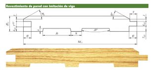 Revestimiento de pared madera