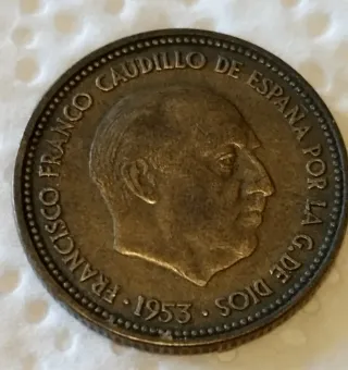 Moneda 2,50 Pesetas. E 54.