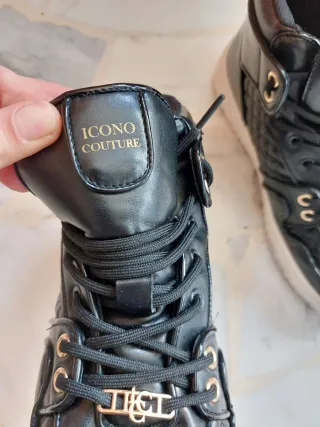 Icono Couture Scarpe Uomo N.41 Nero Oro