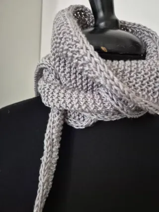 Sciarpa Sophie Grigia Lurex