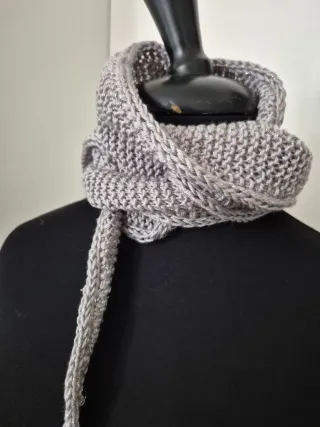 Sciarpa Sophie Grigia Lurex