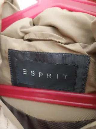 Parka acolchada Esprit camel