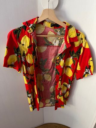 Camisa estampada de limones