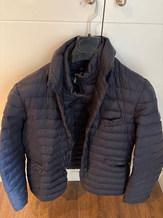 Abrigo Jott Plumas Estilo Americana Azul