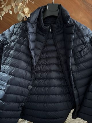 Abrigo Jott Plumas Estilo Americana Azul