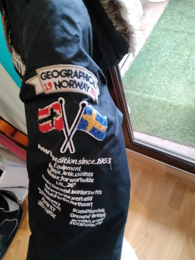 Abrigo Geographical Norway Talla 10 Azul