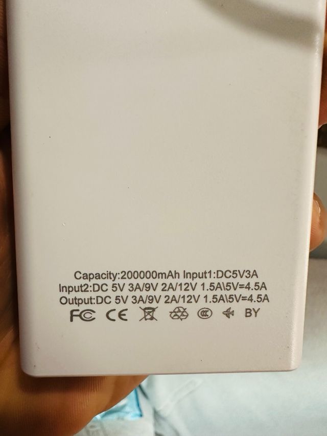Power Bank 120W Carga Rápida 200000 mah