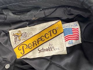 Chaqueta Schott Perfecto Talla 46 USA Negra