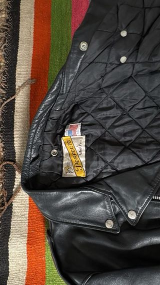 Chaqueta Schott Perfecto Talla 46 USA Negra